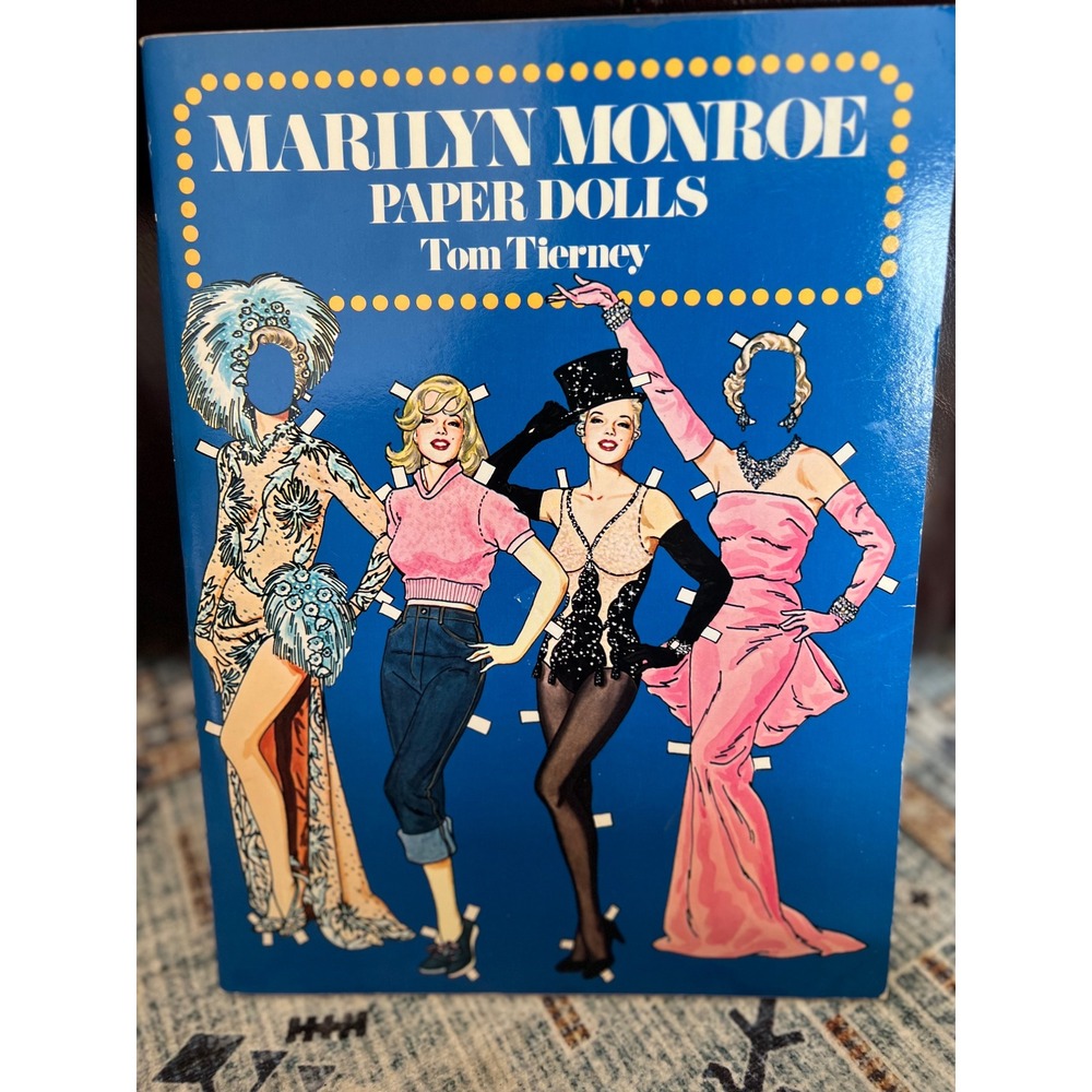 Marilyn Monroe‎ Paper Dolls Book 1979 Tom Tierney Unused Dover Publications